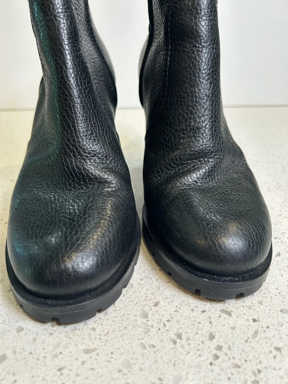 Tory Burch 8.5 Leigh Lug‎ Sole Leather Boots